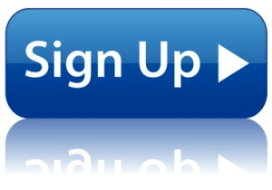 signup blue button